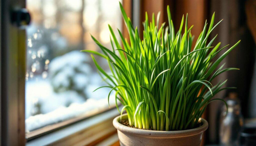 Schnittlauch auf der Fensterbank treiben: Frische Kräuter mitten im Winter