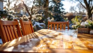 Gartenmöbel auffrischen: Warum Leinöl im Spätwinter das Holz am besten schützt