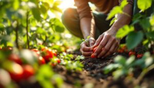 Dieser Permakultur-Gärtner erklärt warum er seine Tomaten immer in leichter Hanglage pflanzt für mehr Erfolg